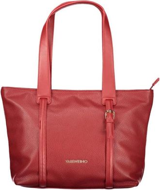 Valentino Rosso Polyurethane Schoudertas - Dames - Shoppers - Rood - ONE Size - Tassen