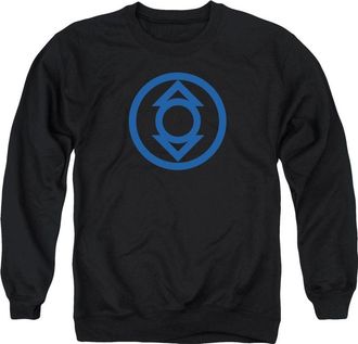 Gildan Green Lantern Blue Emblem Adult Crewneck Sweatshirt