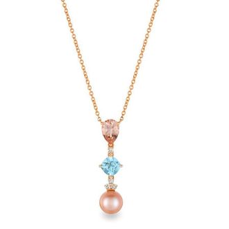 Le Vian Ladies Semi Precious Fashion Pendant in 14k Strawberry Gold