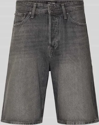 Jack & Jones Jack & Jones Baggy Fit Jeansshorts mit Eingrifftaschen Modell ALEX in Mittelgrau, Gr&ouml;&szlig;e XXL