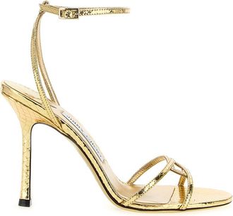 Jimmy Choo London Golden Open Toe Heels