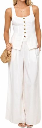 L*Space Palma Wide Leg Pants In White