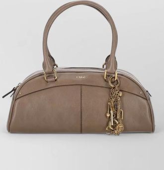Chlo&eacute; chlo&eacute; bowling calf leather shoulder bag