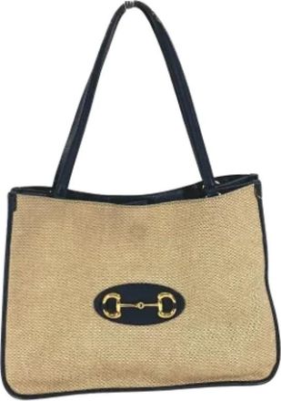 Gucci Pre-owned Fabric gucci-bags - Dames - Vintage Shopper - Beige - ONE Size - Vintage