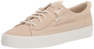 Keds Womens Kickback Canvas Slip onSneaker, Oatmeal, 2.5 UK