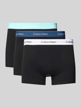 Calvin Klein Underwear Trunks mit Logo-Stitching Modell Relaxed im 3er Pack in Black, Größe XL