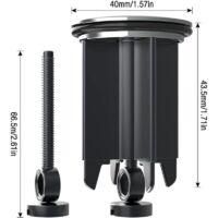 OEM Tap&oacute;n Universal Premium De 40 Mm, 2 Unidades, Acero Inoxidable Y Antical, Para Lavabo, Bid&eacute; Y Ba&ntilde;o - Crezuo