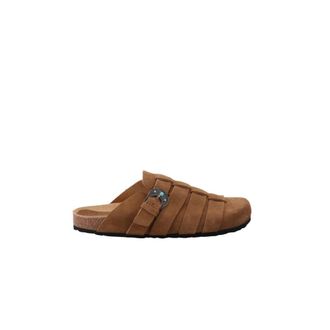 Taji Sabot Crab - Dames - Slip ons - Bruin - 36 EU - Leer - Schoenen