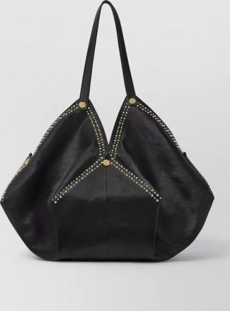 Versace lamb leather large shoulder bag