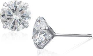 Jardin Martini Cubic Zirconia Stud Earrings in Clear/Silver at Nordstrom Rack