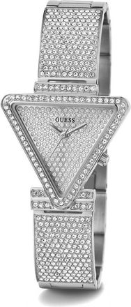 Guess Triangle Fame roestvrijstalen horloge - Dames - Horloges - Grijs - ONE Size - Accessoires