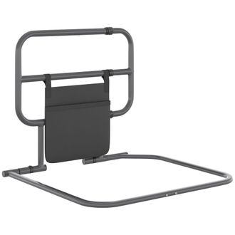 HOMCOM Folding Bed Rail for Elderly Safety Bed Assist Bar w/ Pocket for Adults | TJ Hughes