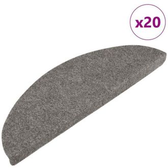 vidaXL Vidaxl - Tappetini Autoadesivi per Scale 20 pz Grigi 65x22,5x3,5 cm