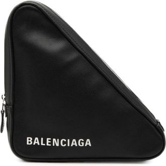 Balenciaga Black Leather Clutch Bag (Pre-Owned)