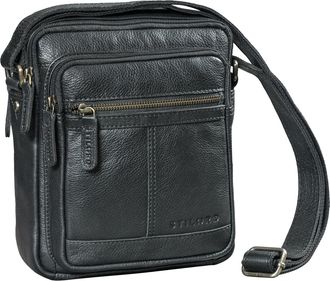 STILORD Lorenzo Small Mens Leather Crossbody Bag - Vintage Shoulder Messenger Handbag for 8-Inch Tablet Stylish Leather Satchel for Men with Adjustable Strap 