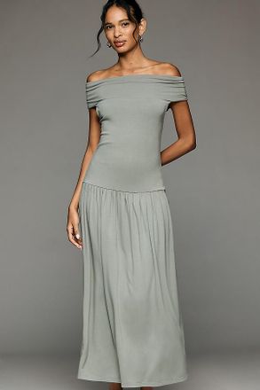 Walter Baker Soraya Off-Shoulder Drop-Waist Dress