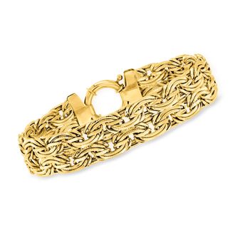Ross-Simons 14kt Yellow Gold Oval-Link Bracelet