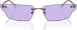 Ray-Ban Sunglasses Rb3731 004/1 A Anh Silver/Purple Unisex