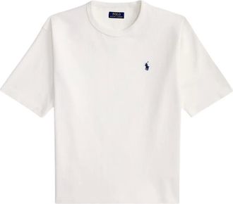 Polo Ralph Lauren embroidered logo crewneck T-shirt - men - Cotton - S - White