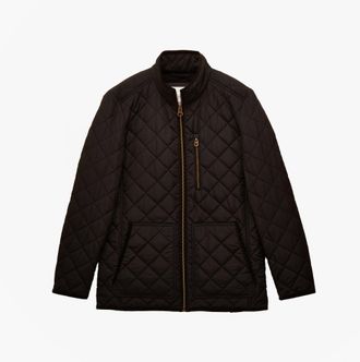 Joules Maynard Mens Diamond Quilted Jacket Black - Size Small