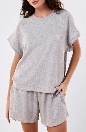 Papinelle Sleepwear Most Wanted Crewneck Short Sleeve Top in Grey at Nordstrom, Size Xx-Large