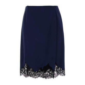 Stella McCartney Stella McCartney, Short Skirts, female, Blue, Size: S Iconic Lace Skirt