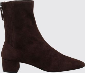 Aquazzura Stivaletti Saint Honor&egrave; in camoscio con punta squadrata