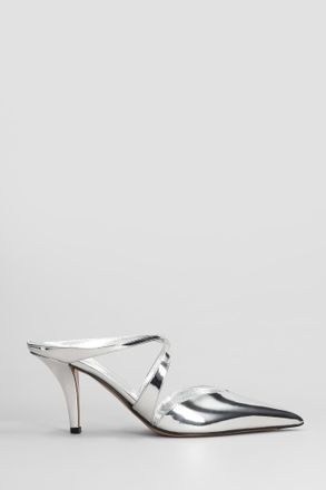 【関税込み】Paris Texas SSENSE限定 シルバー Lidia ミュール Paris TexasのSSENSE 日本限定 シルバー Lidia ミュールがセール中