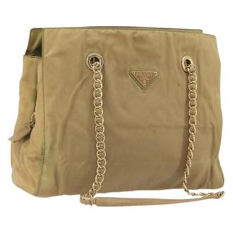 Prada Pre-owned Vintage Tote Bag - Pre-owned - Mujer - Beige - ONE SIZE