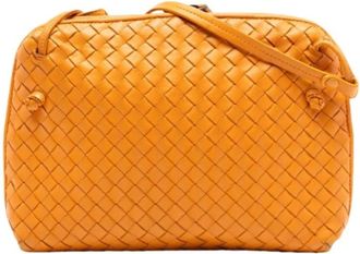 Bottega Veneta Pre-owned Cross Body Bags, female, Orange, Size: ONE SIZE Pre-owned The Nodini