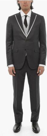 Corneliani Virgin Wool and silk Center Vent Peak Lapel CERIM.ACADEMY 3- size 48