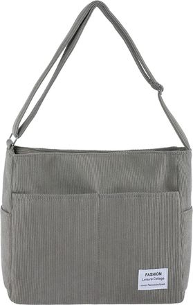 Generic Stylish Women Shoulder Bag Large Capacity Tote with Fashion Pattern and Secure Zipper for Daily Casual Use and Practical Carrying (Grey, One Size)