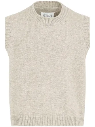 Maison Margiela Shetland wool vest - Neutrals