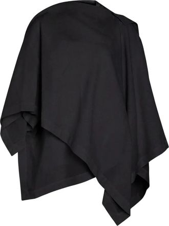 Issey Miyake All Squares Blouse - Dames - Ponchos - Zwart - 2XS - Polyester - Jassen
