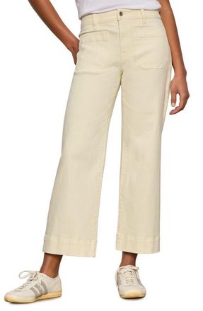 Sanctuary The Marine Crop Denim Pants in Washed Lemon Yellow at Nordstrom, Size 24