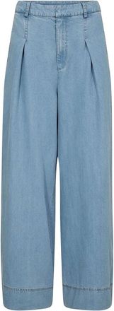 Co'Couture Jeans, Dames, Blauw, L, Denim, Tilly CC Pleat LL Pant