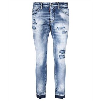 Dsquared2 Cool Guy Cropped Blauwe Denim Broek