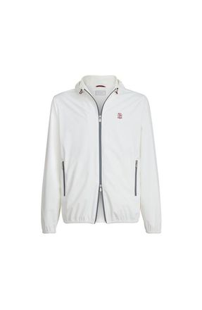 Brunello Cucinelli Nylon jacket in Off-White at Nordstrom, Size Xx-Large Eu