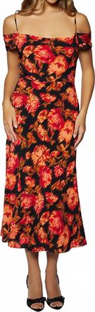 Lost + Wander Evening Bloom Midi Dress In Red