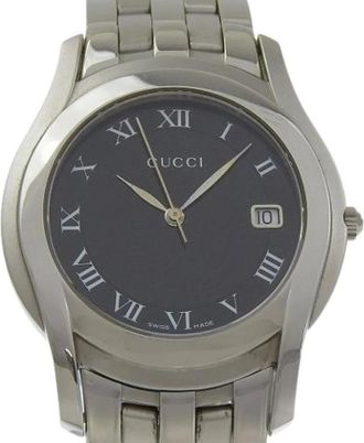 Gucci Pre-owned Watches, female, Black, Size: ONE SIZE Pre-owned 5500M Wristwatch