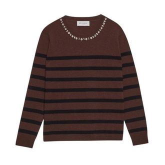 Ermanno Scervino Round-neck Knitwear, female, Multicolor, Size: M Round-neck Knitwear