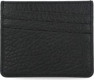 Maison Margiela Four Stitches Kaarthouder - unisex - Portefeuilles - Zwart - ONE Size - Leer - Accessoires