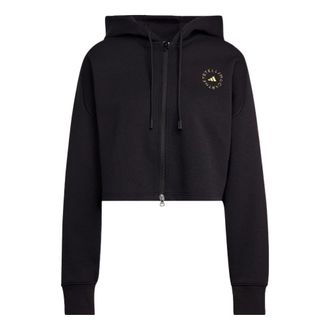 adidas (WMNS) adidas by Stella McCartney Cropped Hoodie Asia Sizing Black HG1946