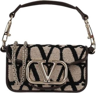 Valentino Pre-owned Mini Bags, female, Beige, Size: ONE SIZE Pre-owned Chain Crossbody Bag