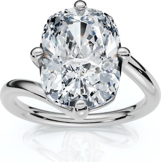 Pompeii3 Certified 4Ct Atelier Solitaire Diamond Engagement Ring 14k Gold Lab Grown