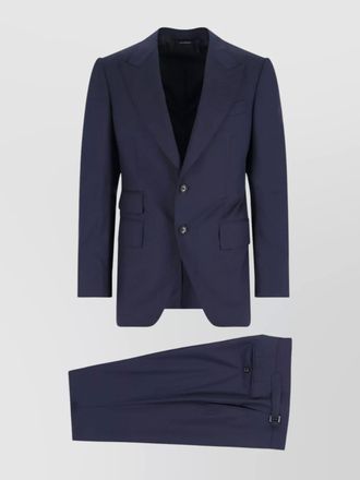 Tom Ford tailored suit with notched lapel and pockets