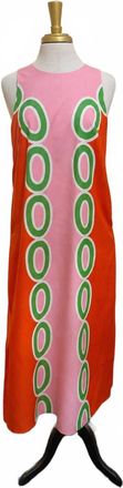 Jade Yoga Womens Links Column Midi Dress In Red