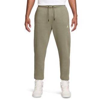 Nike Jordan Mens Brooklyn Fleece Pants - White/Medium Khaki Size XXL