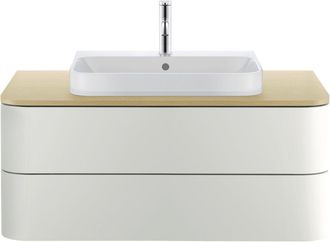 Duravit Duravit Happy D.2 Plus - Lavabo Sobre Encimera, 60x46 Cm, Con 1 Orificio Para Grifer&iacute;a, Blanco Alpino 2360600000