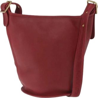 Coach Pre-owned Leren Bucket Bag - Dames - Vintage Tas - Rood - ONE Size - Leer - Vintage